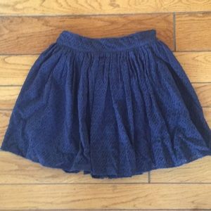 NWOT Delia’s Navy Blue Lace Skater Skirt XS